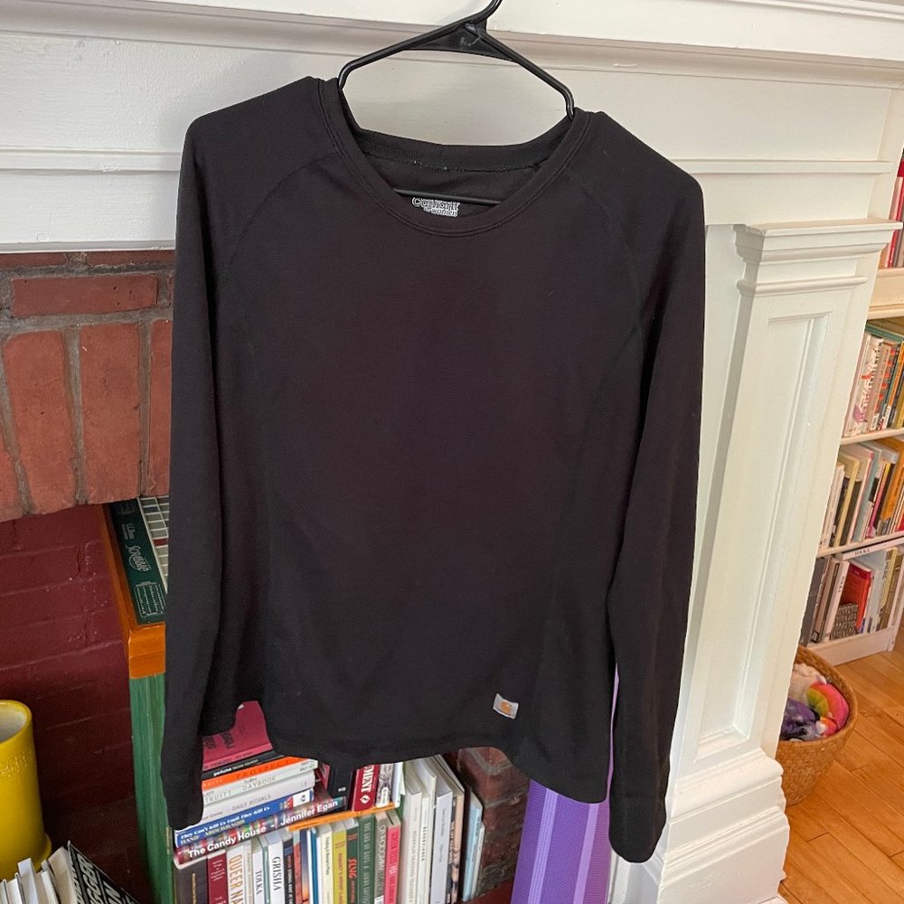 Carhartt for Women Long Underwear Set Size XL Shirt & Pants Black